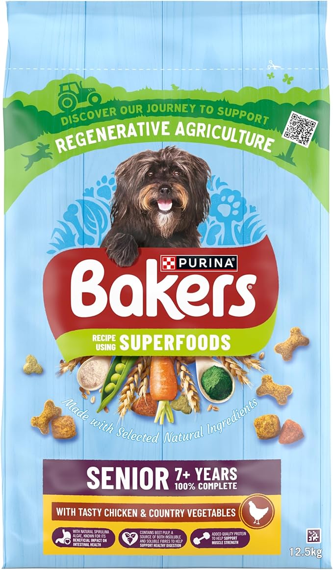 Bakers Complete Senior Bites 7 Plus Chicken - 12.5 kg