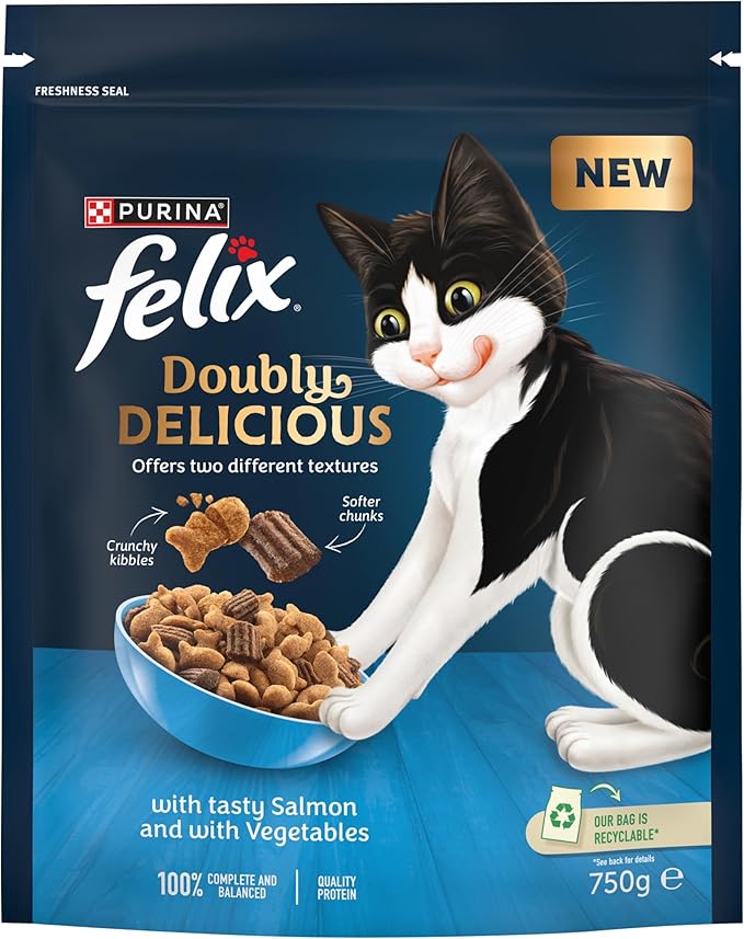 FELIX Doubly Delicious Salmon & Vegetables ( 750g × 4 )