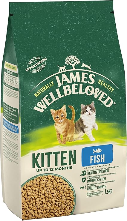 James Wellbeloved Kitten Dry Cat Food Fish - 1.5kg
