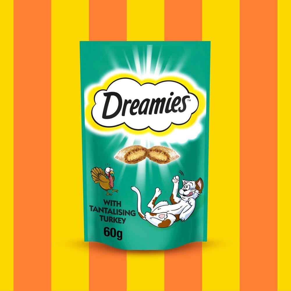 Dreamies Cat Treats with Tantalising Turkey (60g x 8)