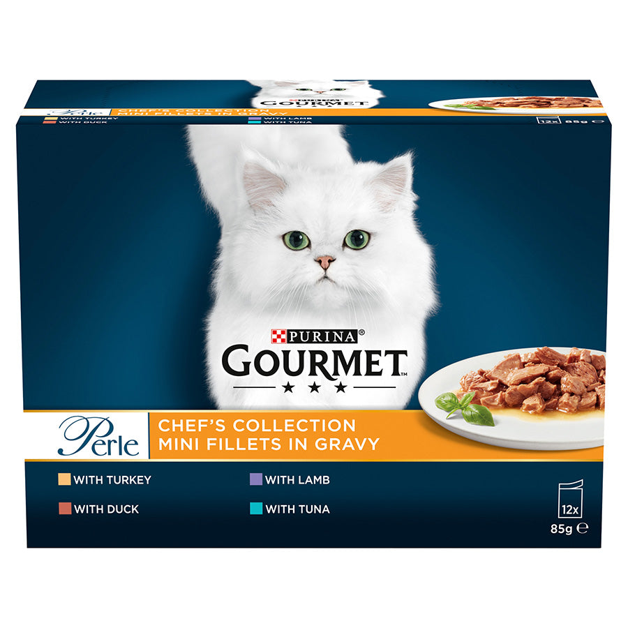 Gourmet Perle Chefs Collection (Turkey, Tuna, Duck, Lamb) - ( 12 x 85g ) x 4 packs