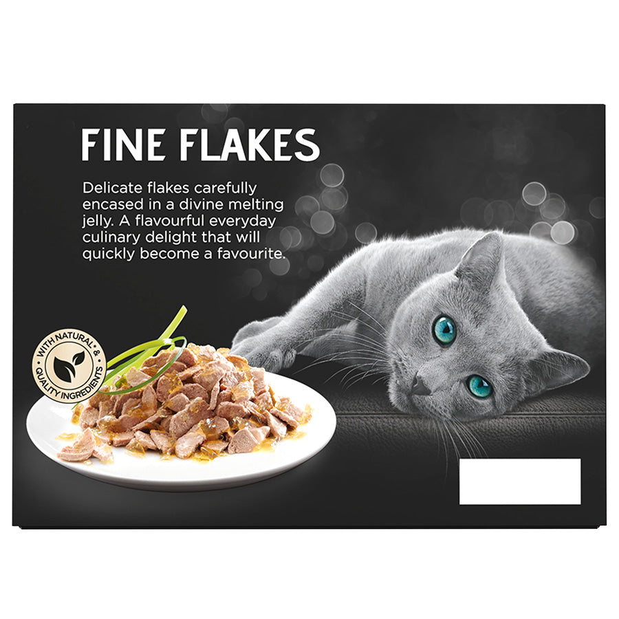 Sheba Fine Flakes Cat Pouches Poultry Collection in Jelly (12 Pack x 85g) - 4 Packs