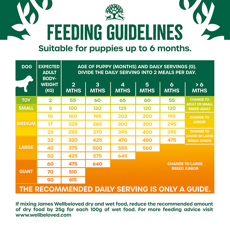 James Wellbeloved Puppy Dry Dog Food Turkey & Rice - 15kg