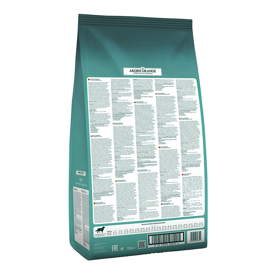 Arden Grange Dog Adult Light Chicken & Rice - 12kg