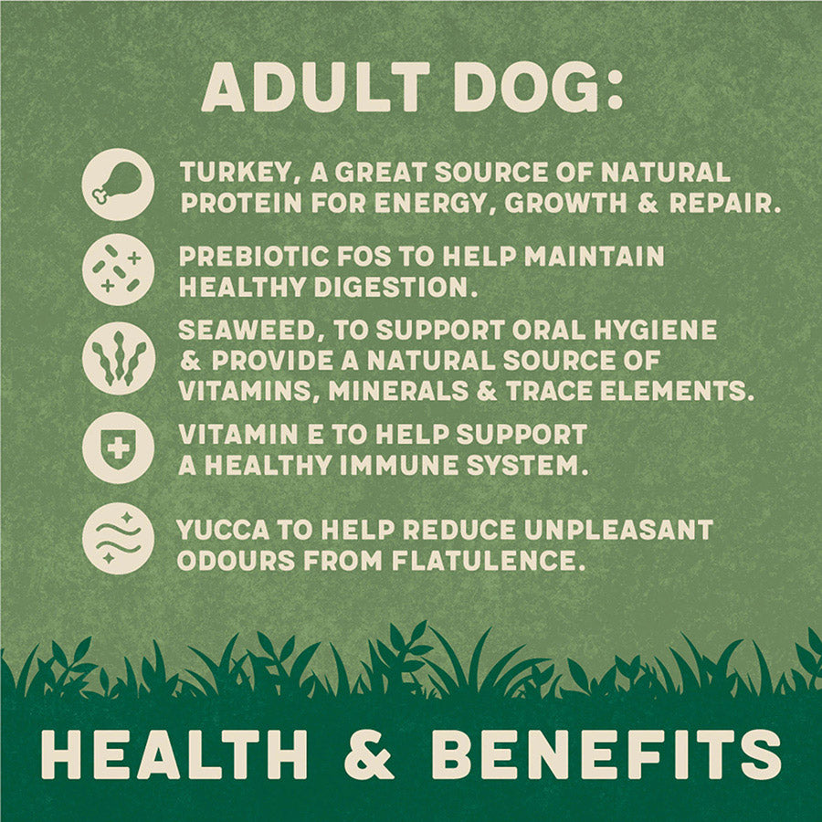 Harringtons Complete Natural Turkey & Veg Adult Dog Food - 15kg