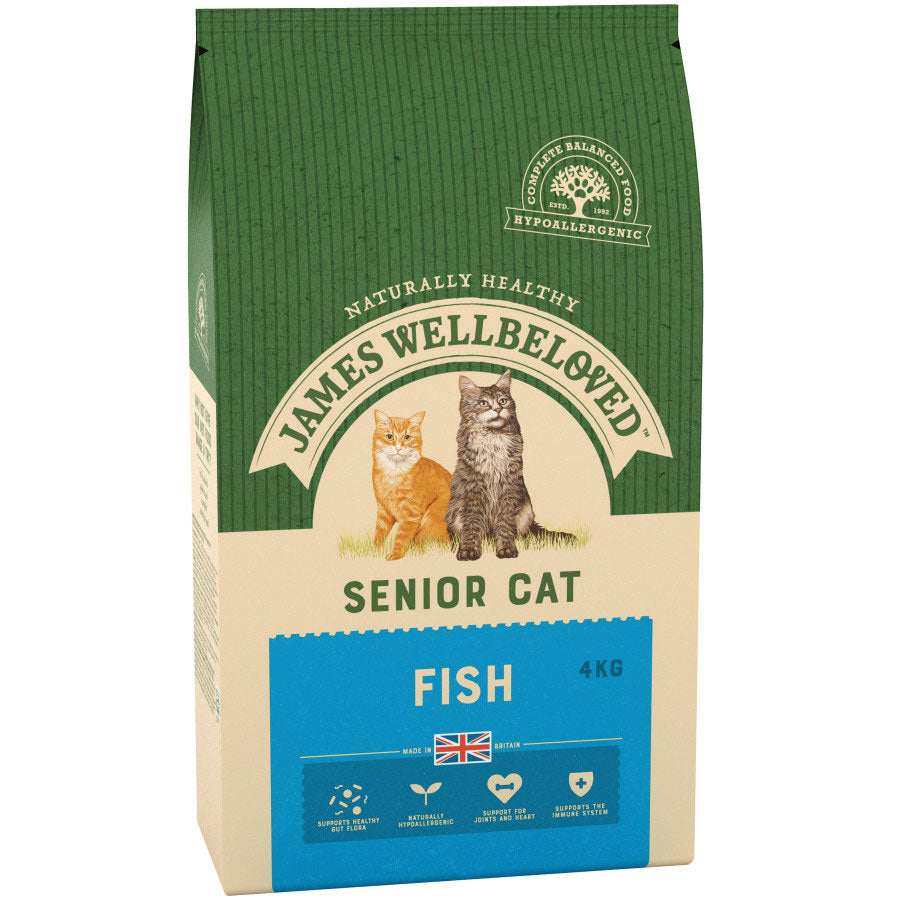 James Wellbeloved Senior Dry Cat Food Fish - 4kg