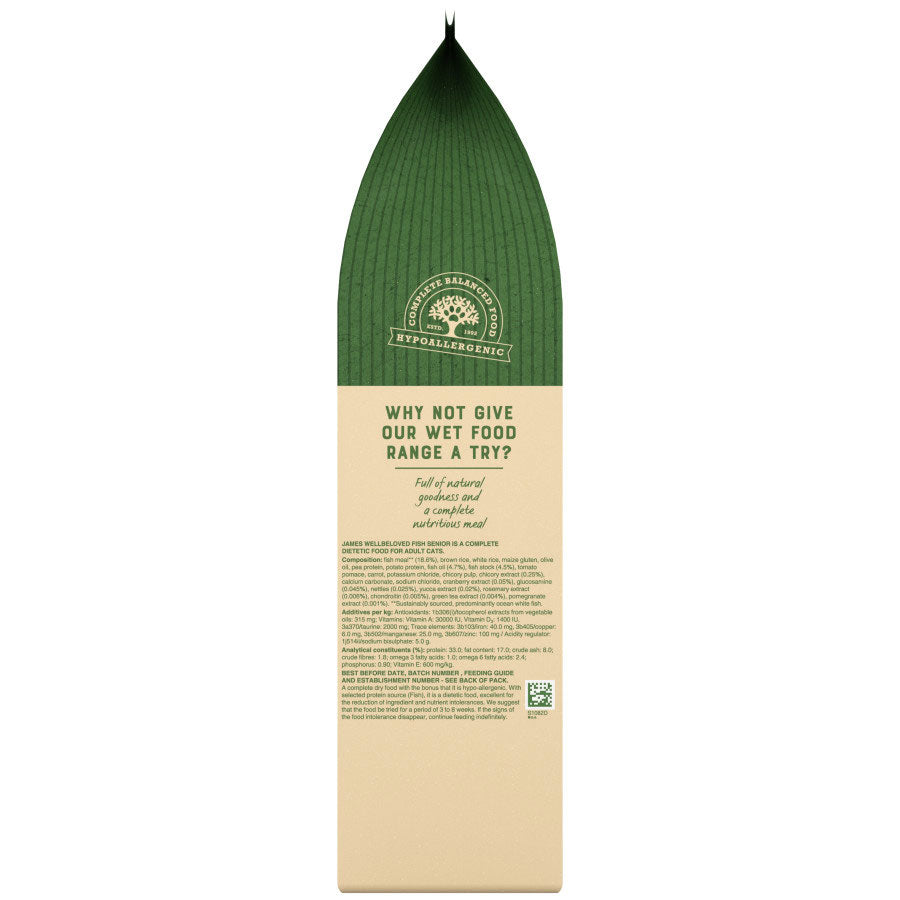 James Wellbeloved Senior Dry Cat Food Fish - 4kg