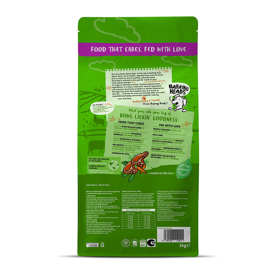 Barking Heads All Hounder Bowl Lickin' Goodness Lamb - 2kg