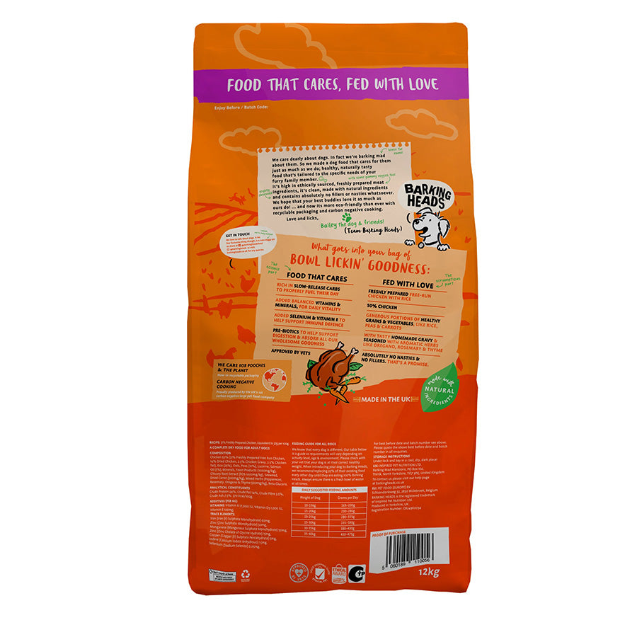 Barking Heads Large Breed Bowl Lickin' Chicken ( Formally Big Food Tender Loving Care) - 12kg