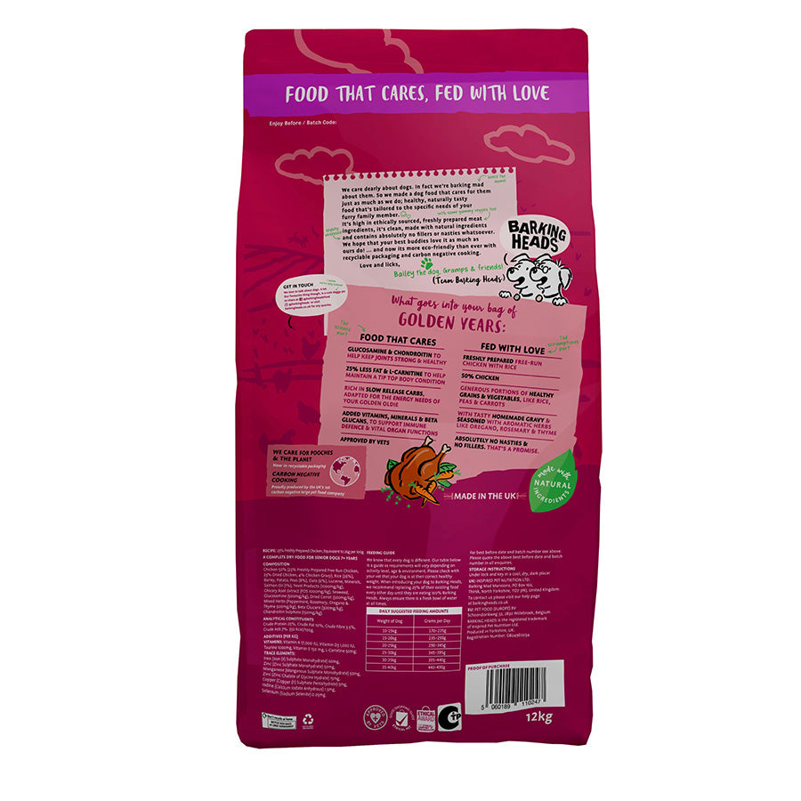 Barking Heads All Hounder Golden Years Chicken - 12kg