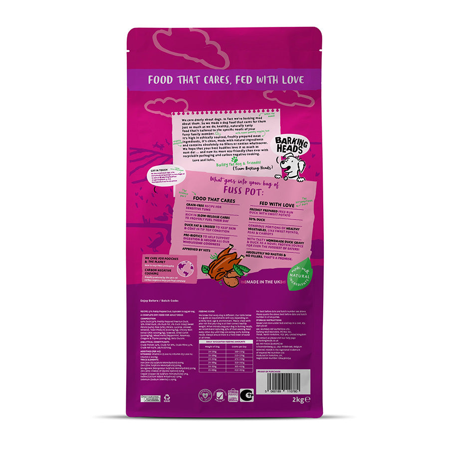 Barking Heads All Hounder Fuss Pot Duck - 2kg