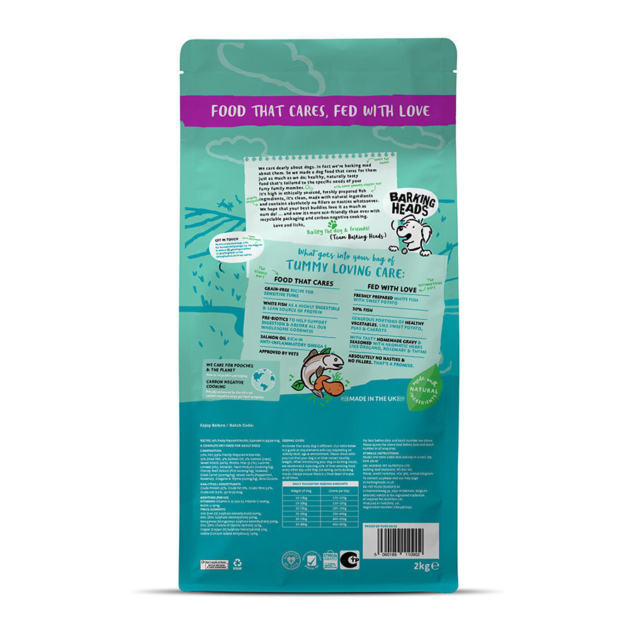 Barking Heads All Hound Tummy Loving Care Fish - 2kg