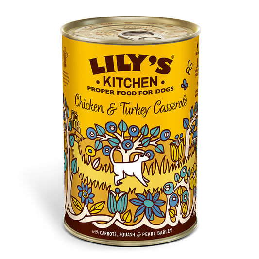 Lily's Kitchen Dog Chicken & Turkey Casserole ( 400g x 6 )