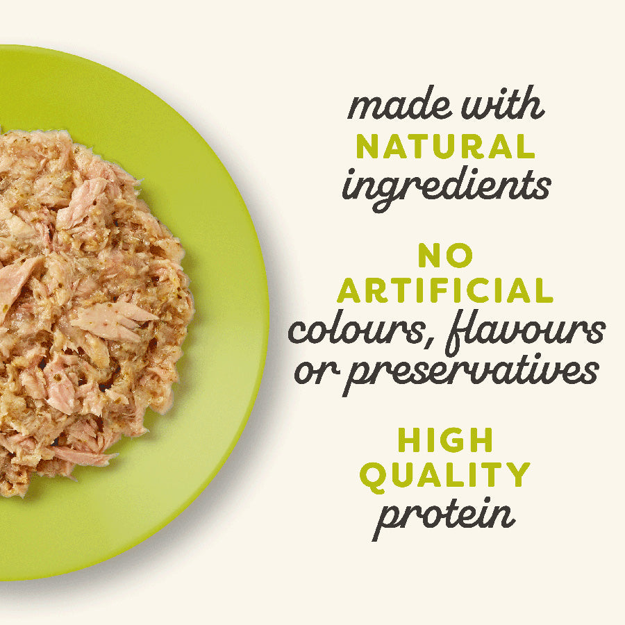 Applaws Natural Wet Adult Cat Food Tuna Fillet with Seaweed in Jelly - 70g × 24 tins