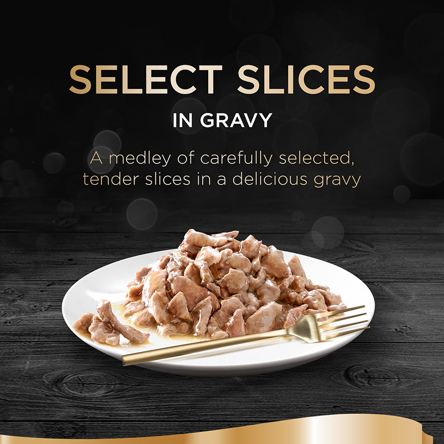 Sheba Select Slices Cat Food Tray with Chicken in Gravy ( 85g × 22 )