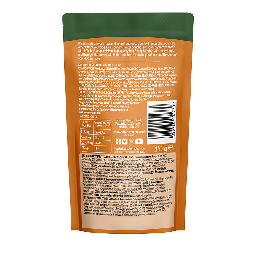 Country Hunter 80% Free Range Chicken with Superfoods - 150g
