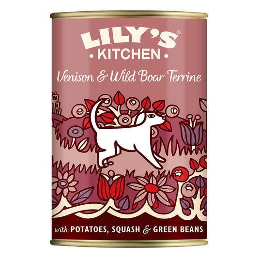 Lily's Kitchen Dog Venison & Wild Boar Terrine ( 400g x 6 )