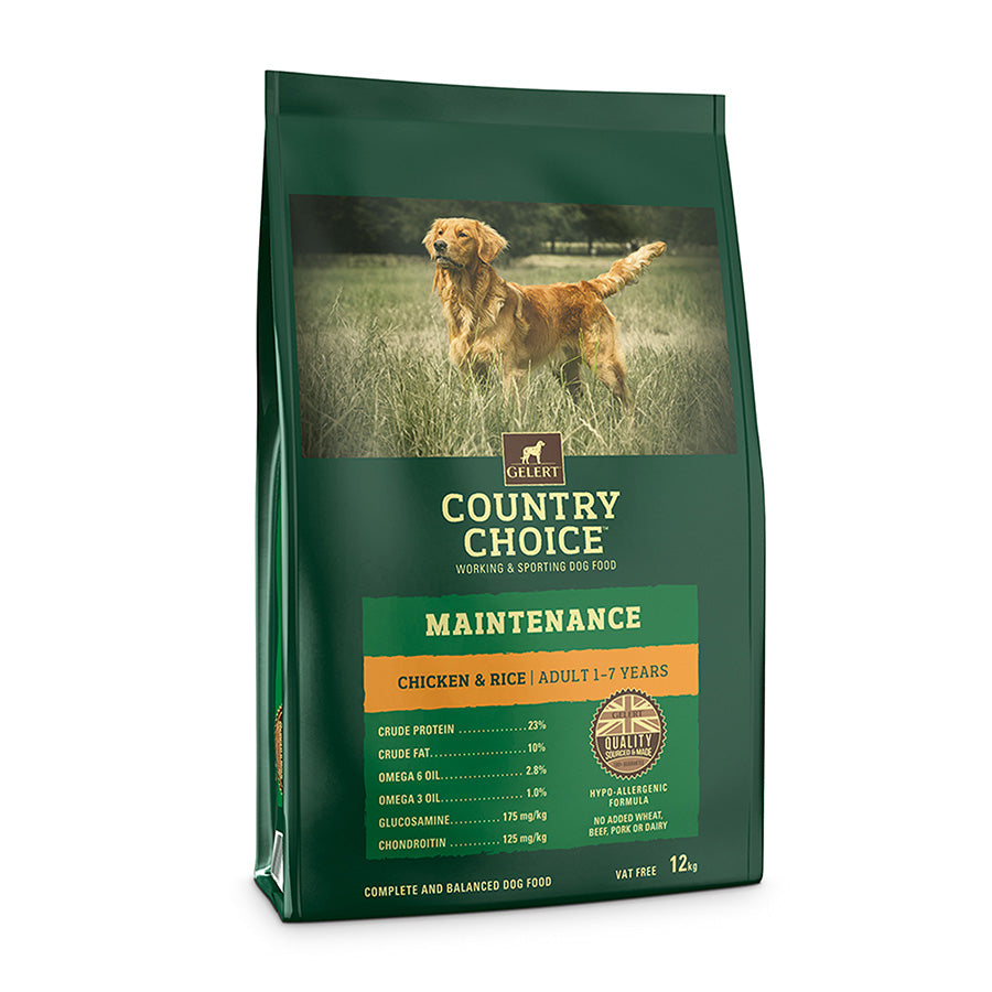 Gelert Country Choice Maintenance Chicken & Rice - 12kg
