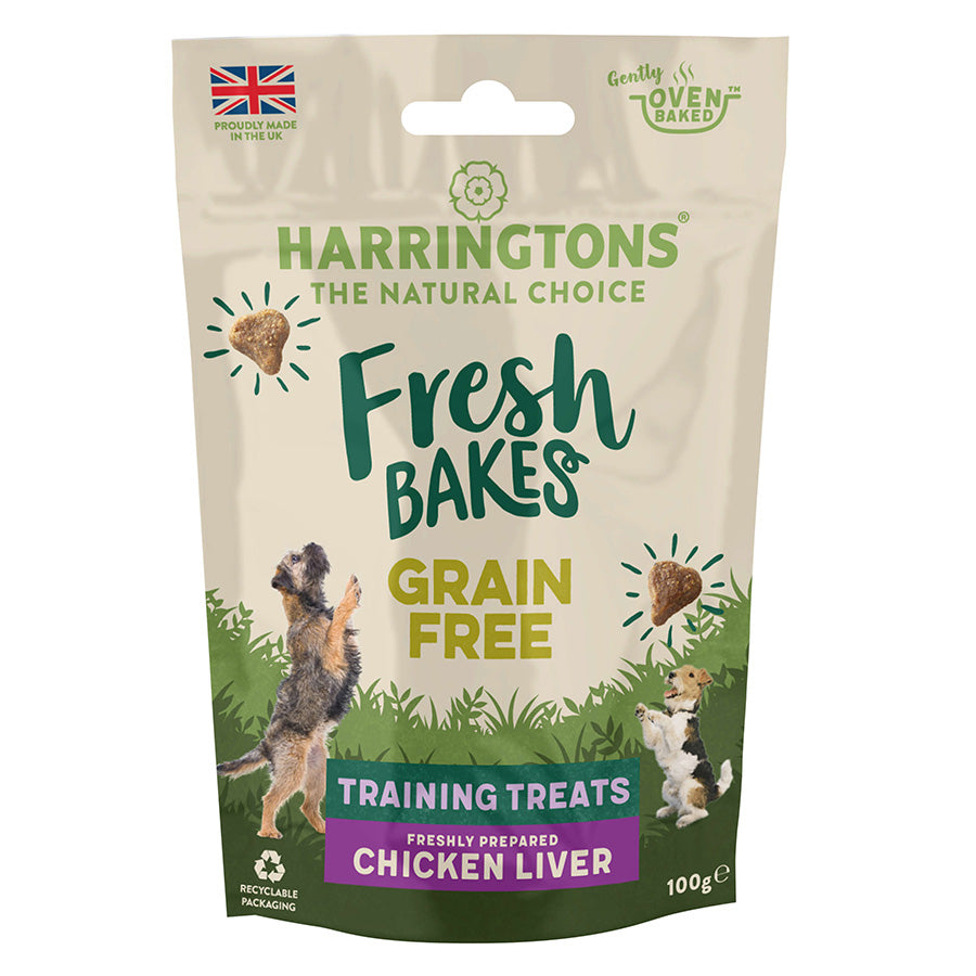 Harringtons Fresh Bakes Grain Free Dog Training Treats Chicken - ( 100g x 9)