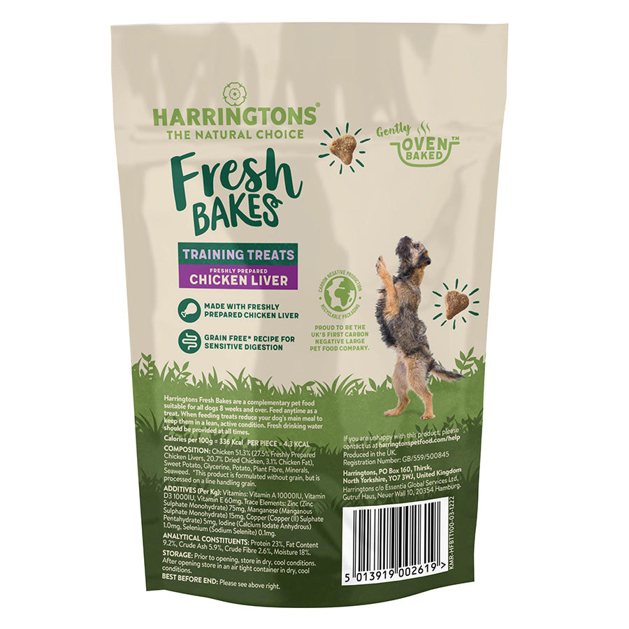 Harringtons Fresh Bakes Grain Free Dog Training Treats Chicken - ( 100g x 9)
