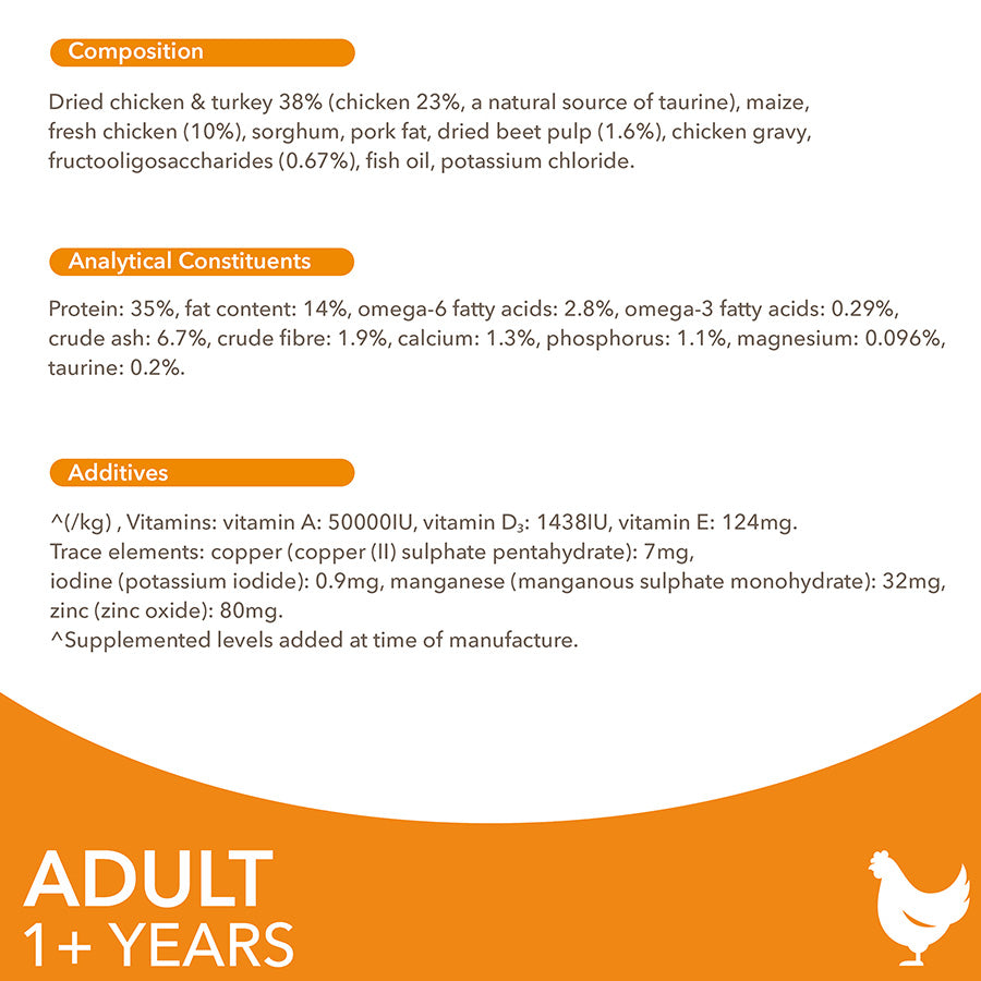 IAMS Adult Dry Cat Food Chicken ( 2kg x 2 )