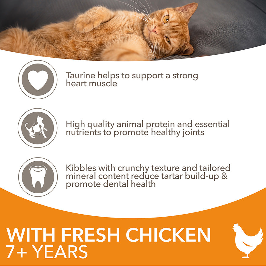 IAMS Senior Dry Cat Food Chicken ( 2kg x 2 )