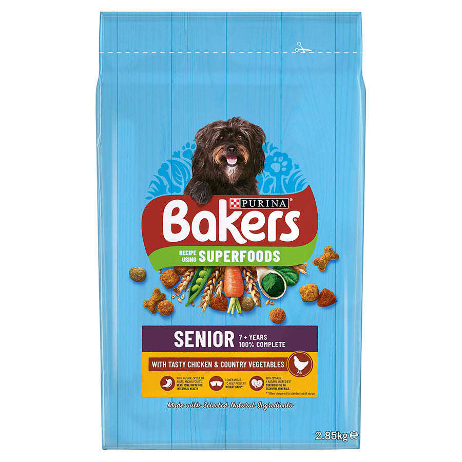 Bakers Complete Senior Chicken & Vegetables - 2.85kg