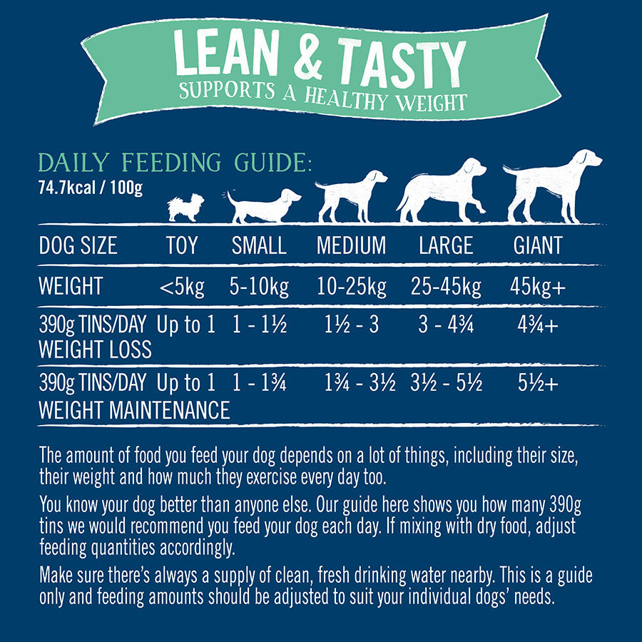 Butcher's Lean & Tasty Dog Food Cans - 18 x 390g