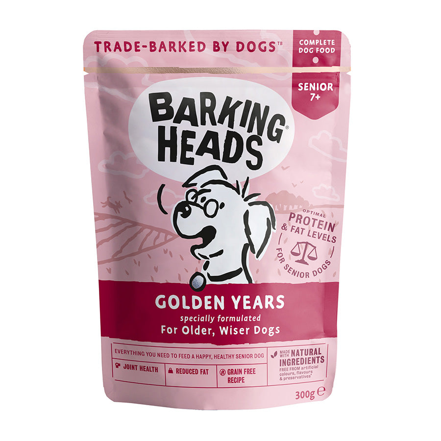 Barking Heads Golden Years Pouch - ( 300g x 10 )