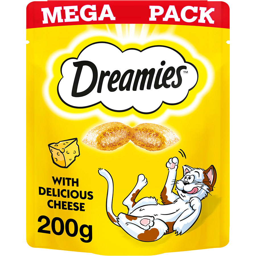 Dreamies Cat Treat Biscuits with Cheese Mega Pack (200g x 6)
