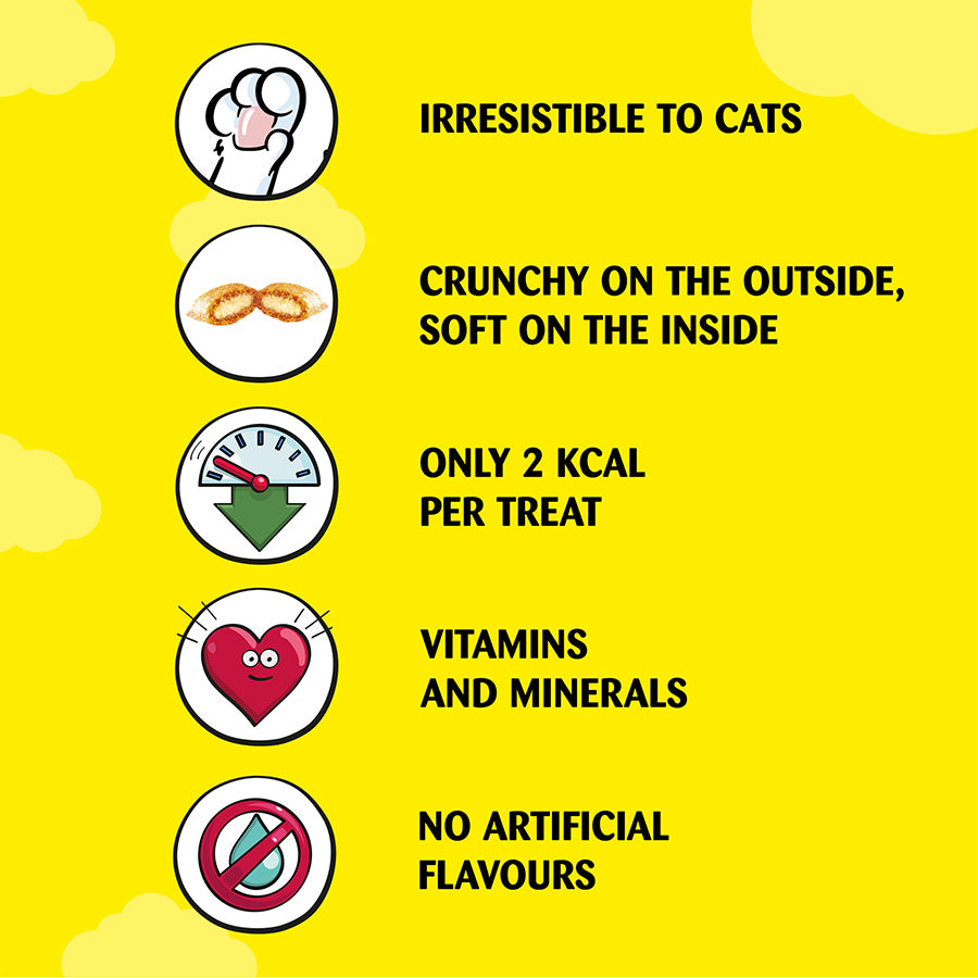 Dreamies Cat Treat Biscuits with Cheese Mega Pack (200g x 6)