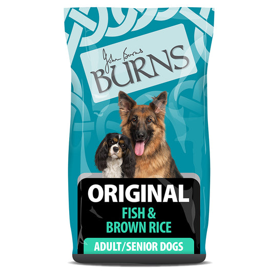 Burns Original Fish and Brown Rice Dry Dog Food - 12kg