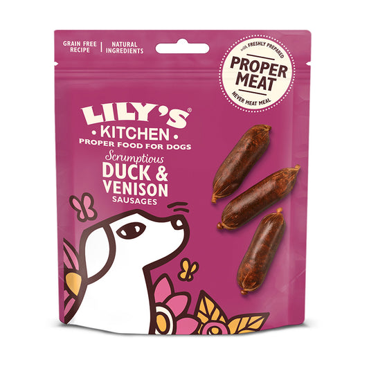 Lily's Kitchen Dog Duck & Venison Sausage ( 70g x 8 )