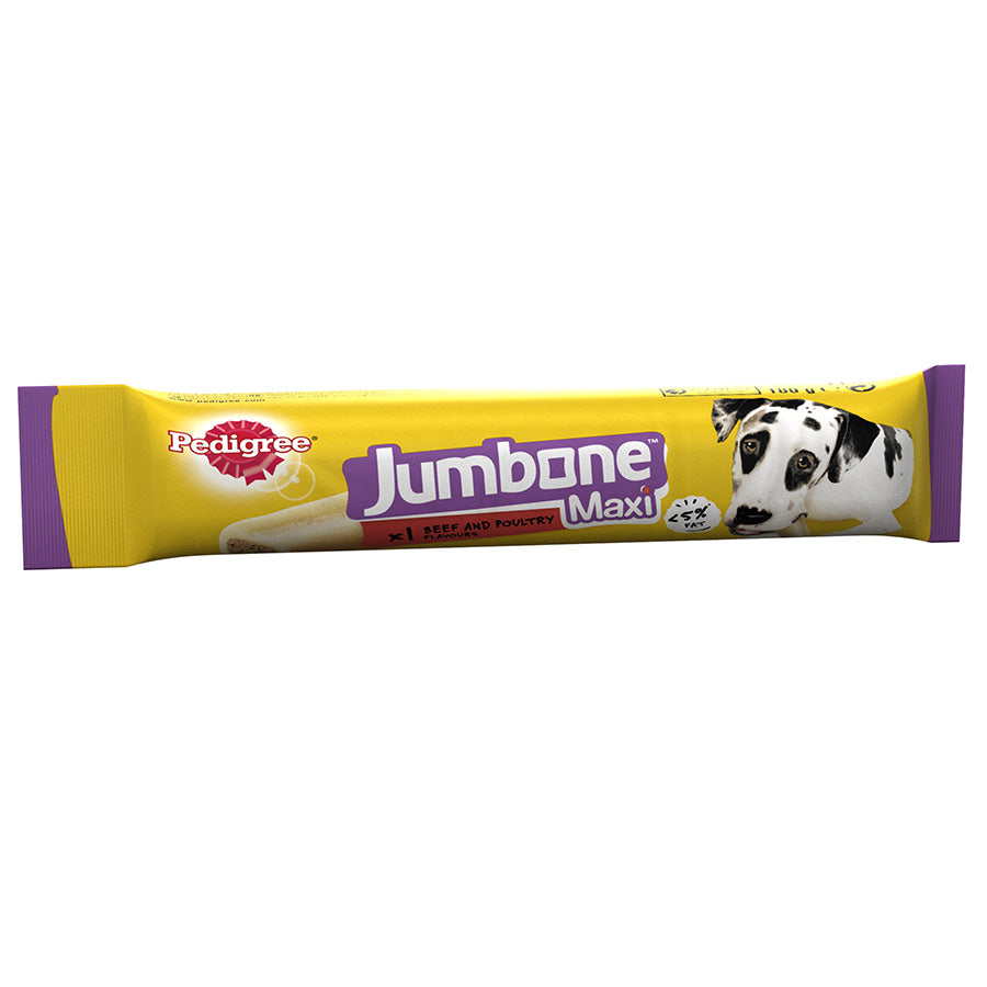 Pedigree Jumbone Large Dog Treat with Beef & Poultry - Pack of 12