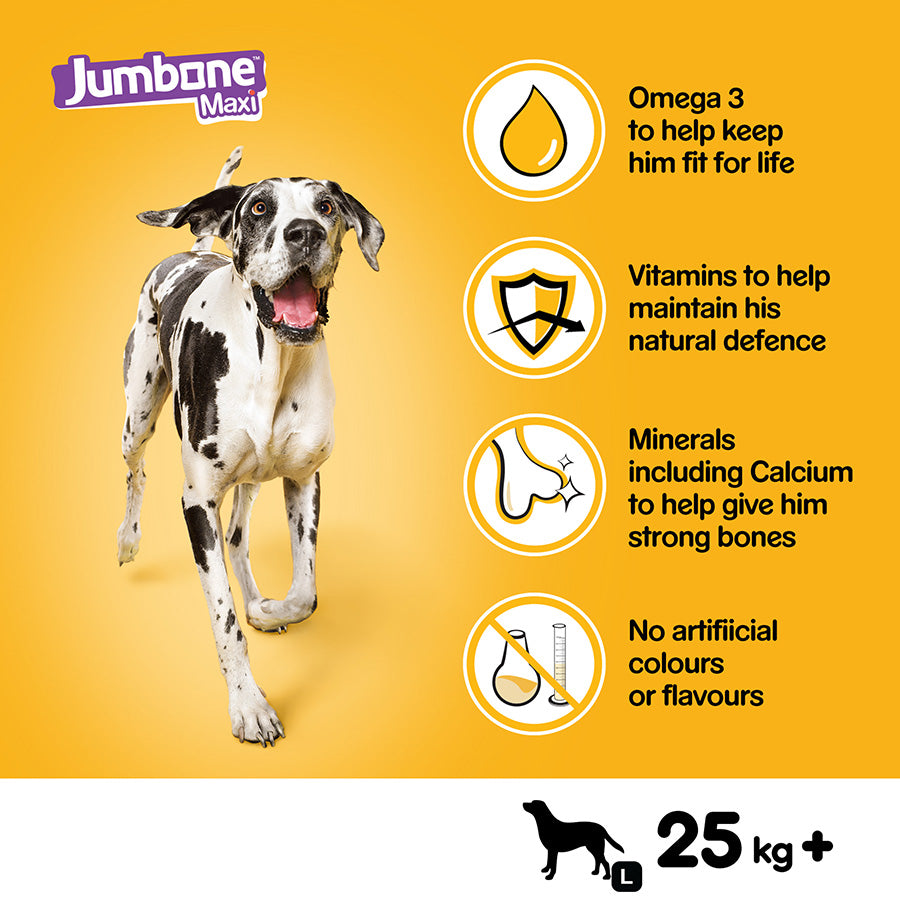 Pedigree Jumbone Large Dog Treat with Beef & Poultry - Pack of 12
