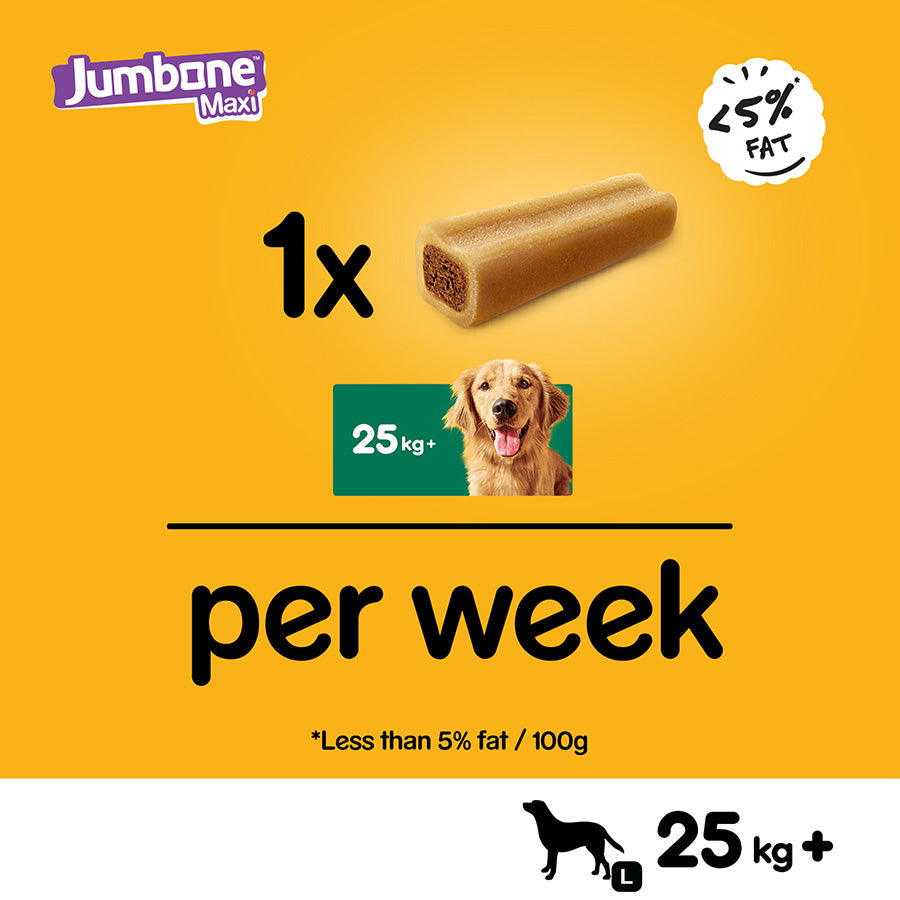 Pedigree Jumbone Large Dog Treat with Beef & Poultry - Pack of 12