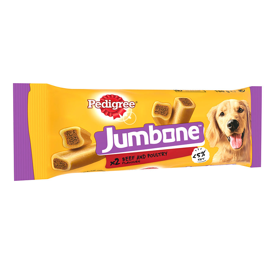 Pedigree Jumbone Medium Dog Treats with Beef & Poultry - 2stk ( Pack of 12 )