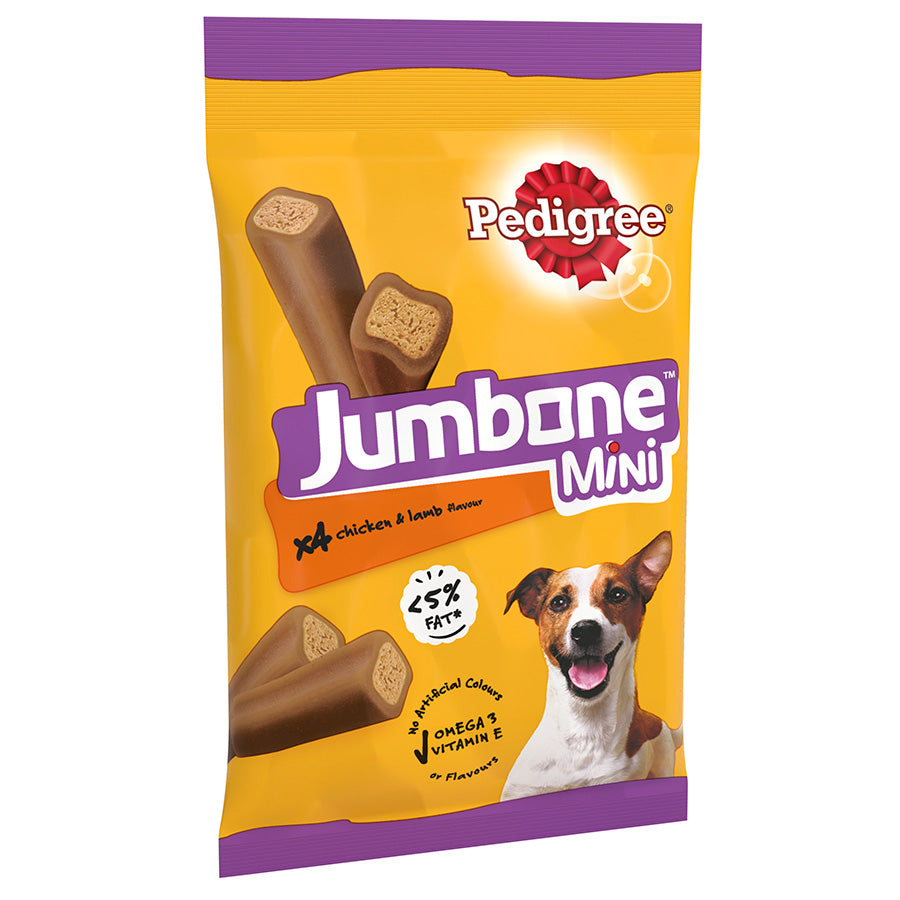 Pedigree Jumbone Small Dog Treats with Chicken and Lamb 4stk ( Pack of 8 )
