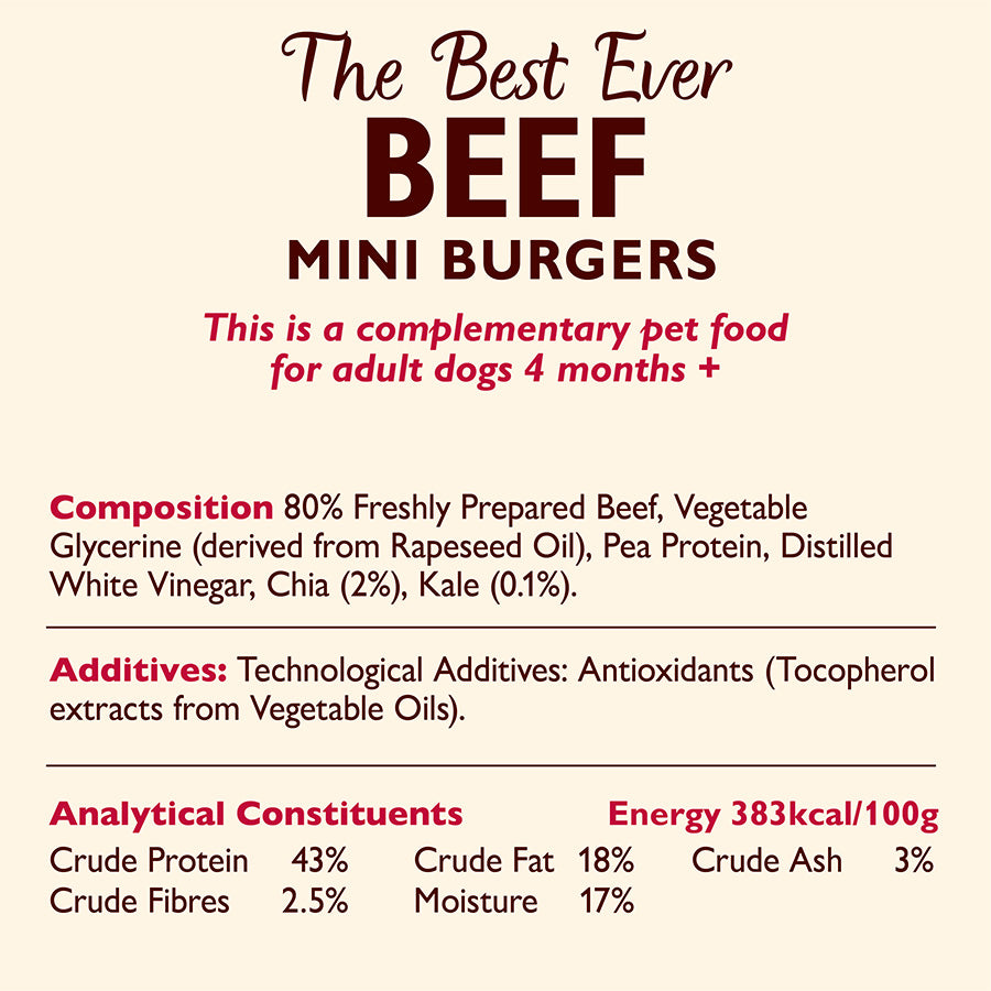 Lily's kitchen Dog Beef Mini Burgers ( 70g x 8 )