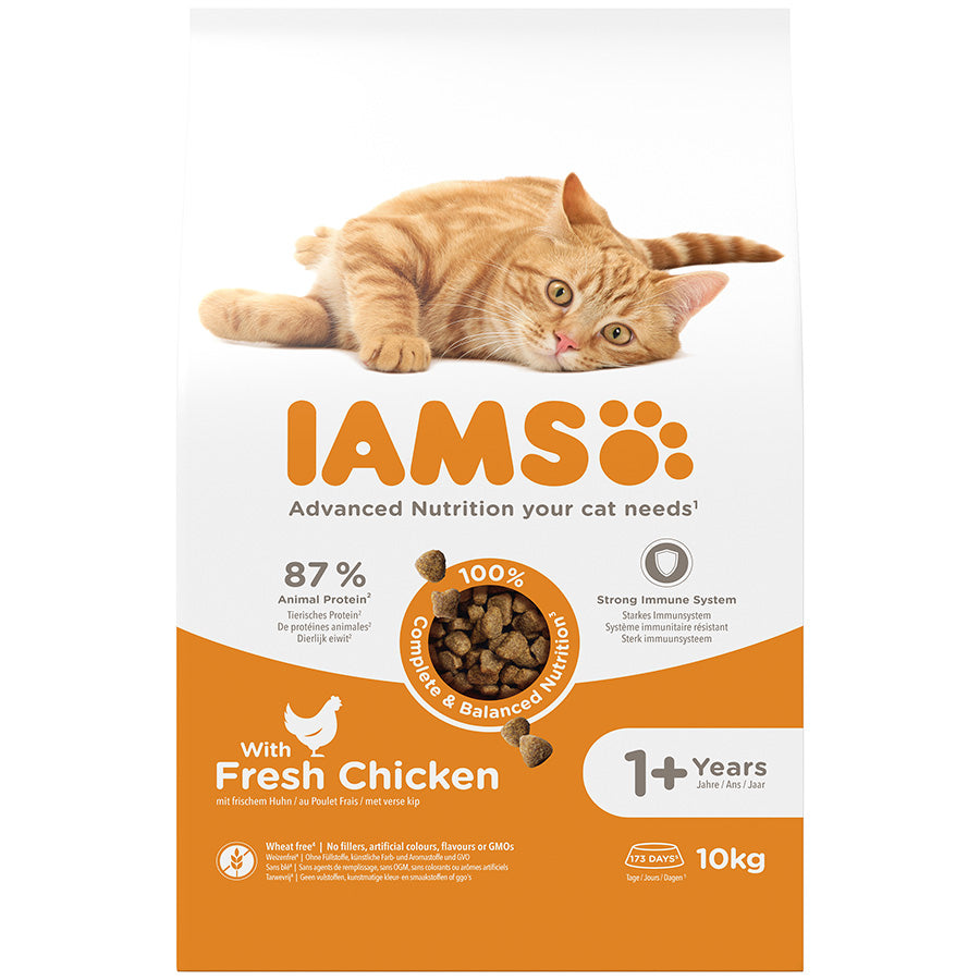 IAMS Adult Dry Cat Food Chicken 10kg