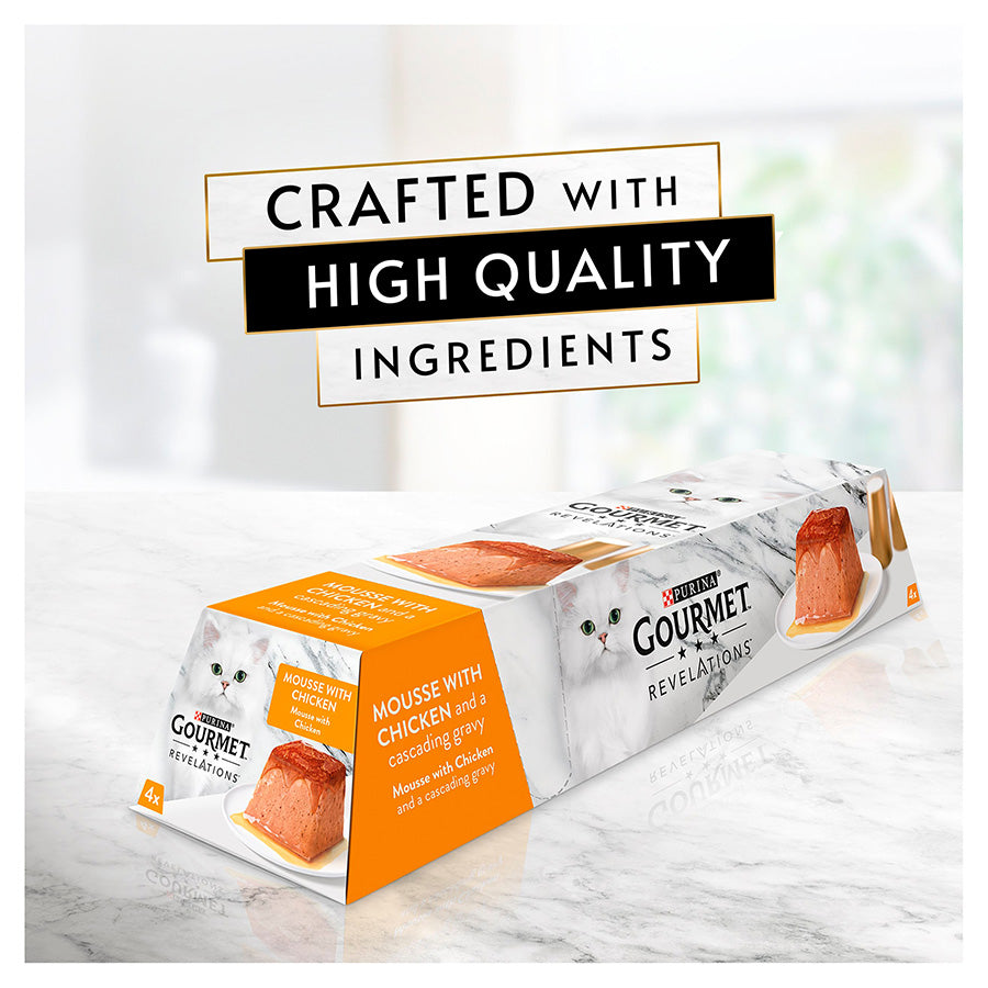 Gourmet Revelations Chicken Wet Cat Food ( 4 x 57g ) x 6 Packs