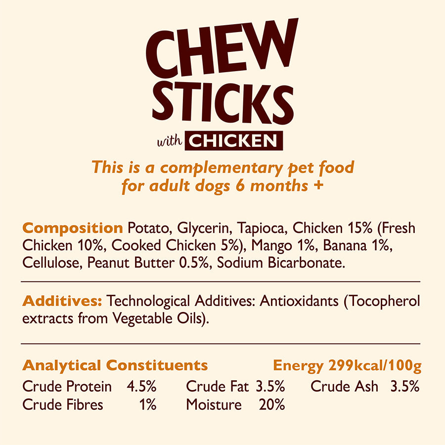 Lily's Kitchen Adult Dog Chew Sticks Chicken ( 120g x 10 )