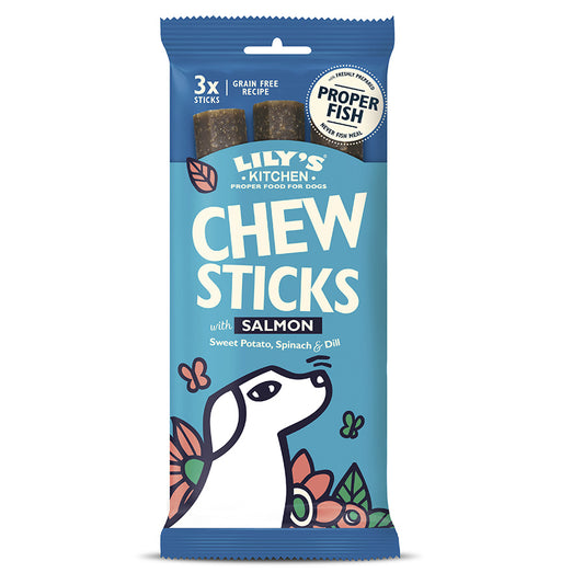 Lily's Kitchen Adult Dog Chew Sticks Salmon ( 120g x 10 )