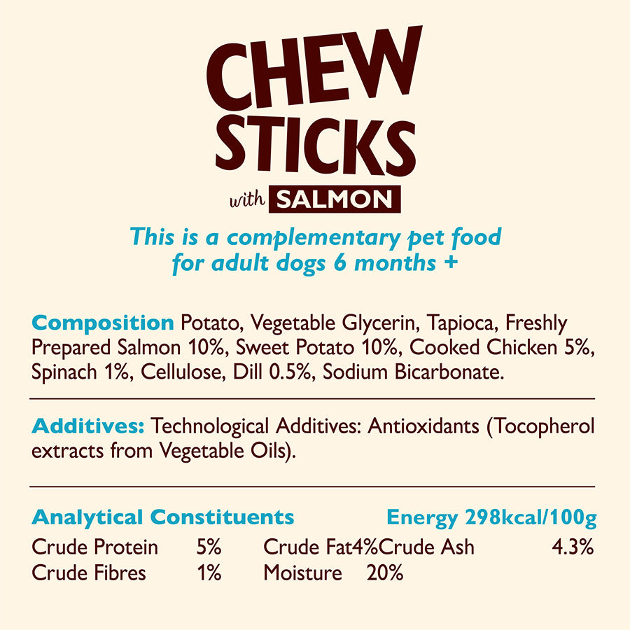 Lily's Kitchen Adult Dog Chew Sticks Salmon ( 120g x 10 )