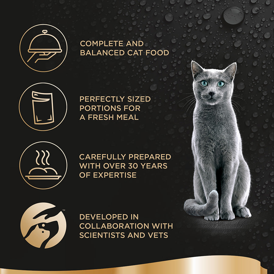 Sheba Fresh & Fine Wet Cat Food Pouches Tuna & Salmon in Jelly (6x50g) x 8 Pack