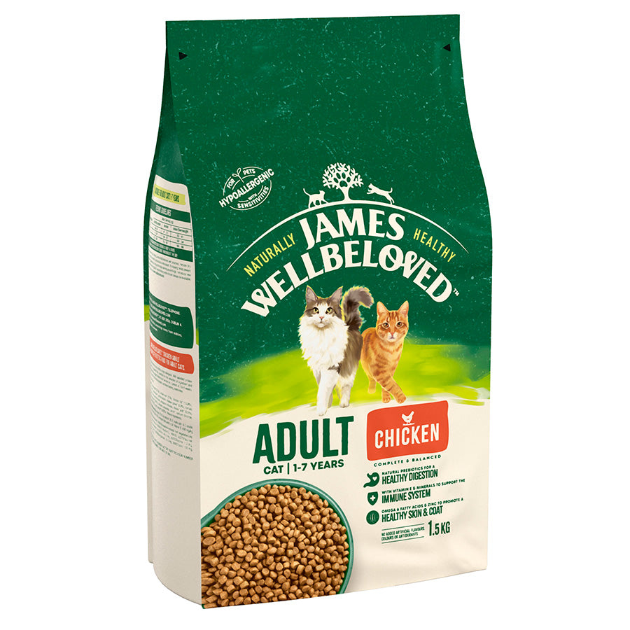 James Wellbeloved Adult Dry Cat Food Chicken - 1.5kg