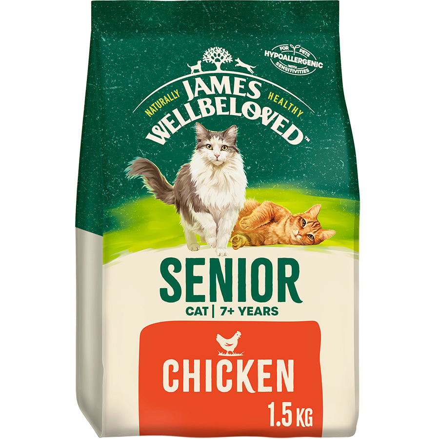 James Wellbeloved Senior Dry Cat Food Chicken - 1.5kg