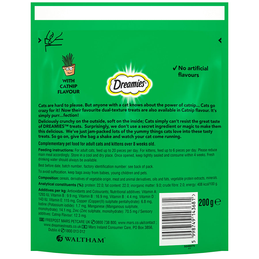Dreamies Cat Treats with Catnip (200g x 6)