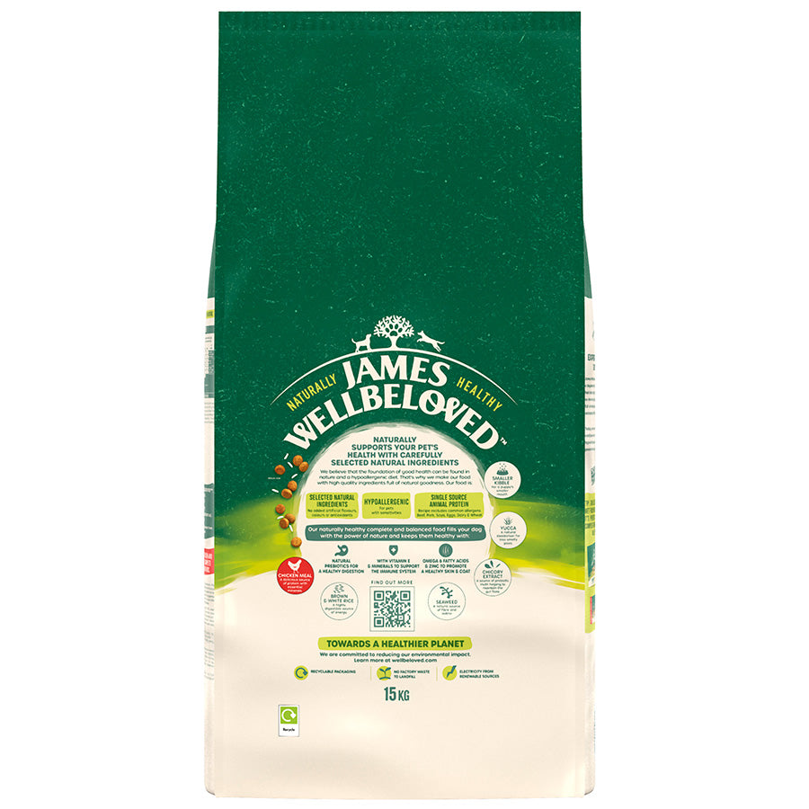 James Wellbeloved Puppy Dry Dog Food Chicken & Rice - 15kg