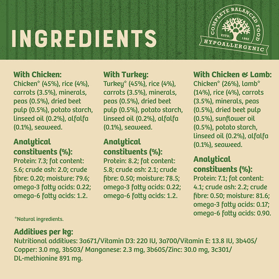 James Wellbeloved Senior Wet Dog Food Turkey, Lamb & Chicken 12 Pack